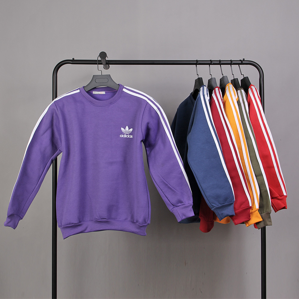 دورس یقه گرد adidas بنفش